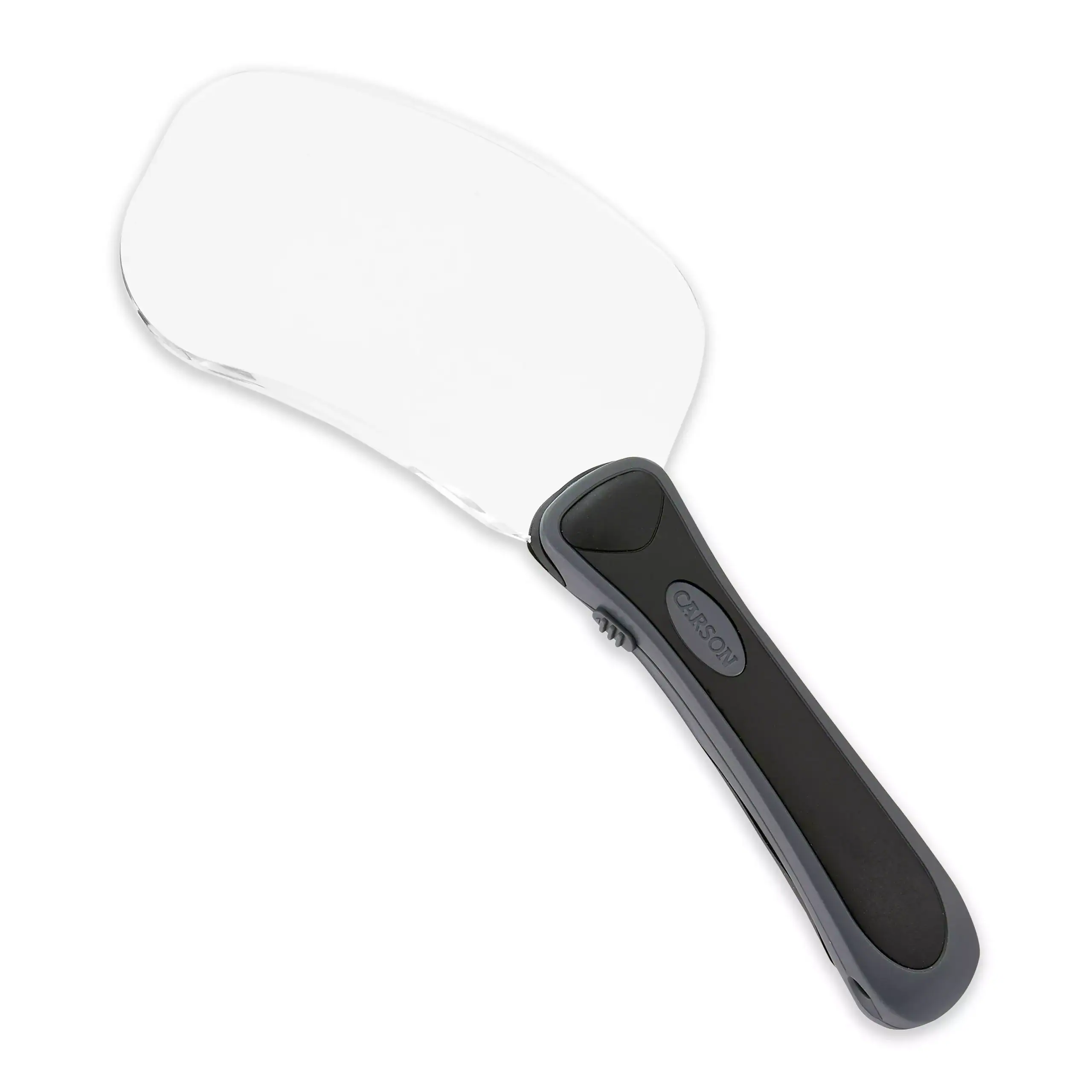 Lupa rectangular de mano sin borde Carson RimFree RM-77 de doble aumento con luz led