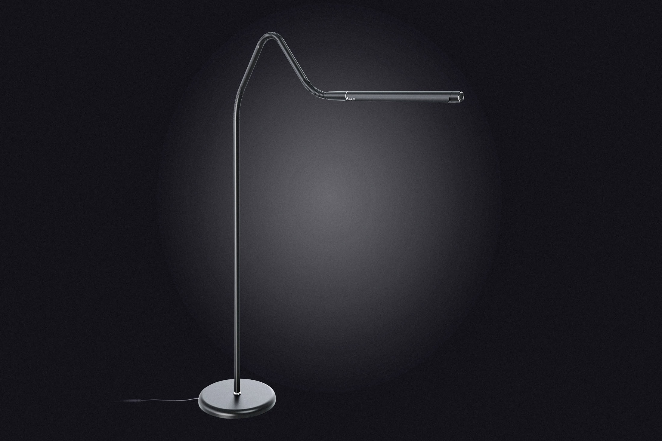 Vista frontal de la lámpara LED de pie Daylight Electra